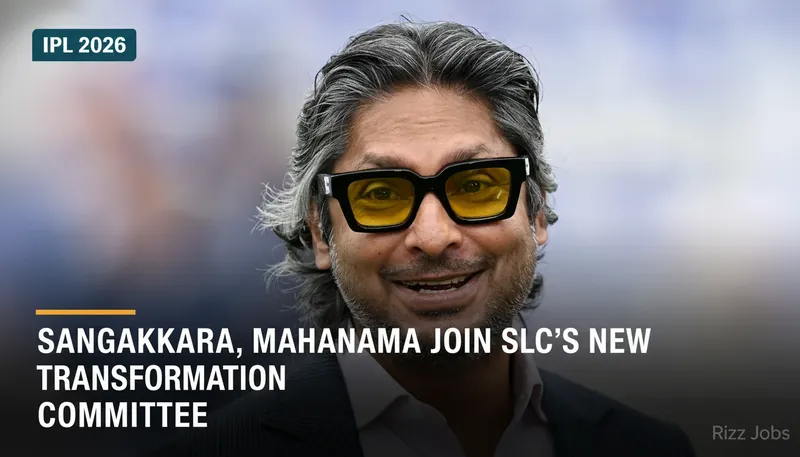 Sangakkara, Mahanama Join SLC's New Transformation Committee — Rizz Jobs