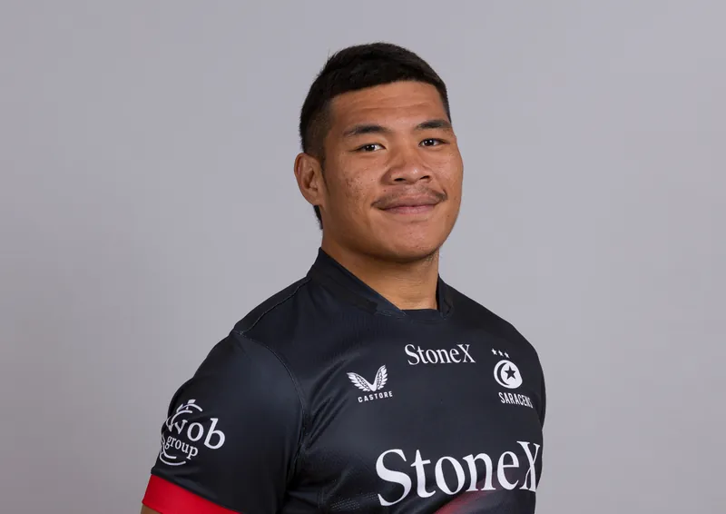Saracens rugby player in action on the field
