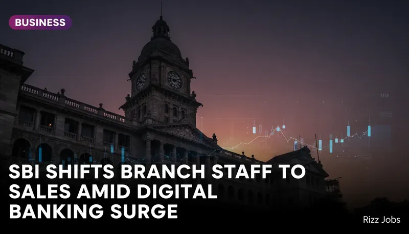 SBI Shifts Branch Staff to Sales Amid Digital Banking Surge — Rizz Jobs