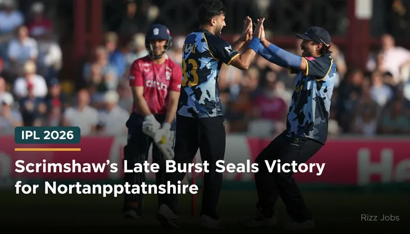 Scrimshaw's Late Burst Seals Victory for Northamptonshire — Rizz Jobs