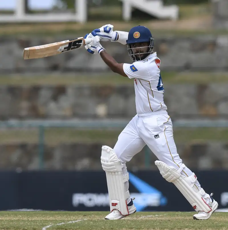 Sri Lankan cricket team batting during a match