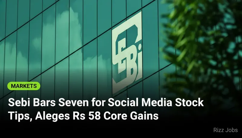 Sebi Bars Seven for Social Media Stock Tips, Alleges Rs 58 Crore Gains — Rizz Jobs