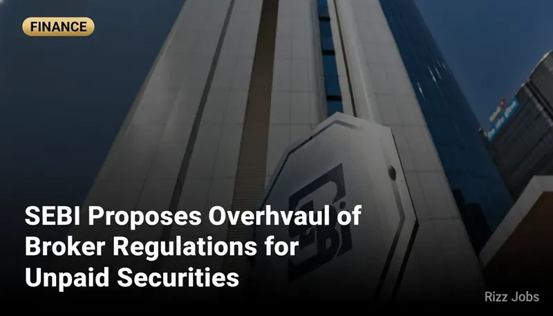 SEBI Proposes Overhaul of Broker Regulations for Unpaid Securities — Rizz Jobs