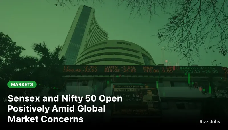 Sensex and Nifty 50 Open Positively Amid Global Market Concerns — Rizz Jobs