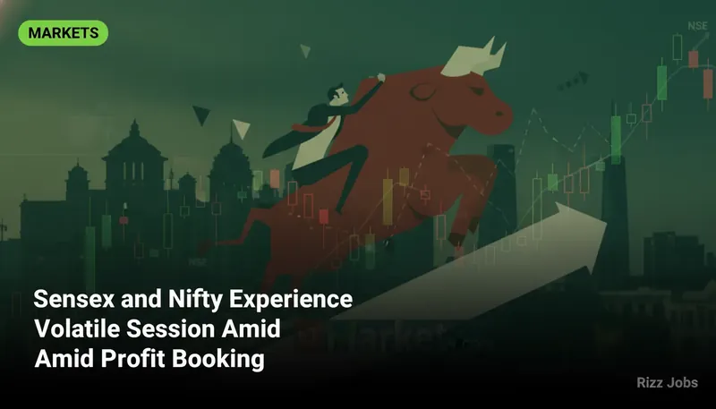 Sensex and Nifty Experience Volatile Session Amid Profit Booking — Rizz Jobs
