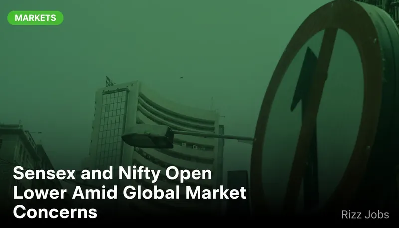 Sensex and Nifty Open Lower Amid Global Market Concerns — Rizz Jobs