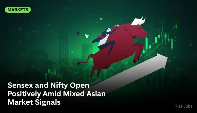 Sensex and Nifty Open Positively Amid Mixed Asian Market Signals — Rizz Jobs