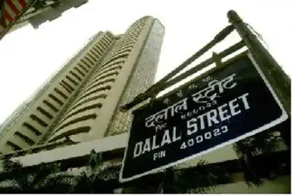 Stock market graph showing Sensex and Nifty trends