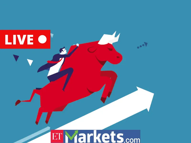 Stock market graph showing upward trend