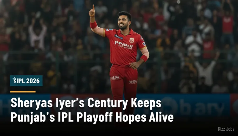 Shreyas Iyer's Century Keeps Punjab's IPL Playoff Hopes Alive — Rizz Jobs