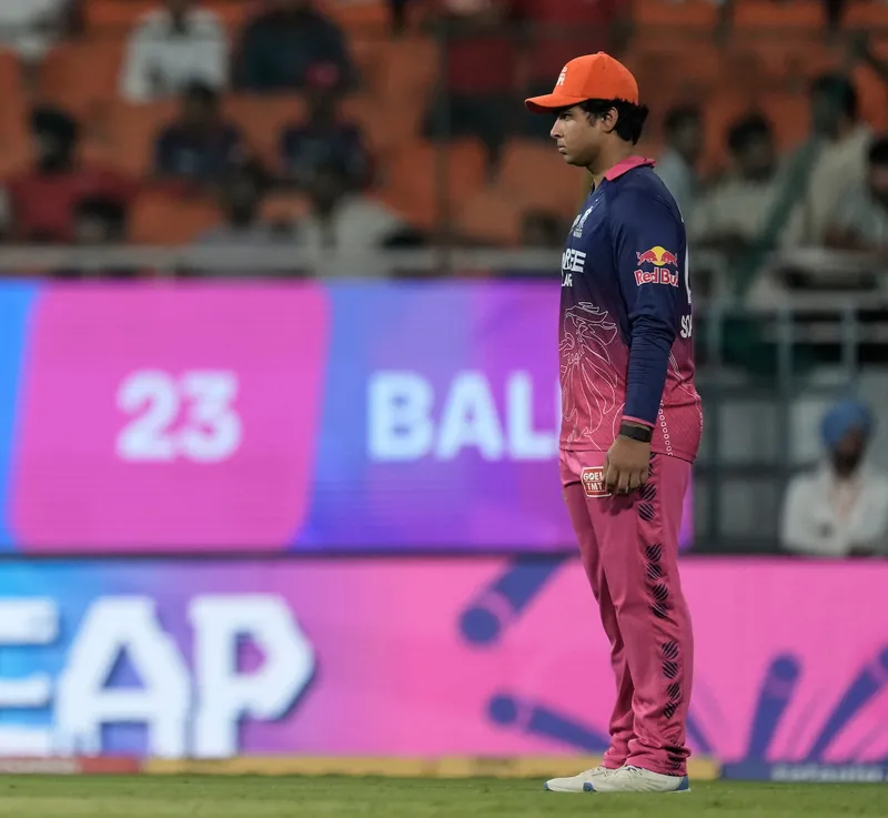 Shubman Gill celebrating a century in IPL 2026