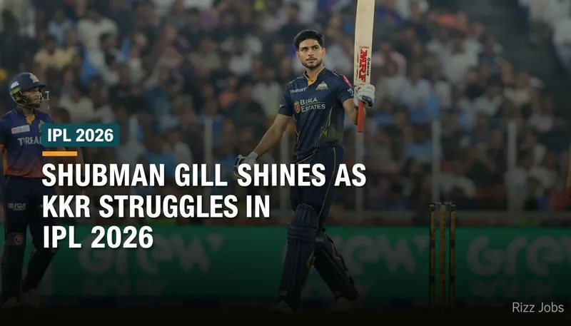 Shubman Gill Shines as KKR Struggles in IPL 2023 — Rizz Jobs