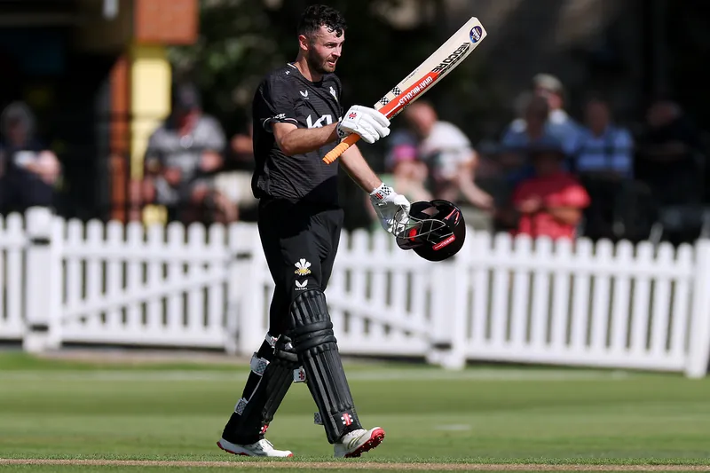 Dom Sibley batting during a cricket match