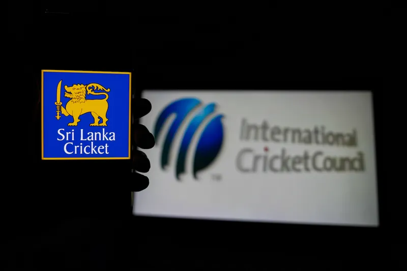 Sri Lanka Cricket logo with ICC emblem
