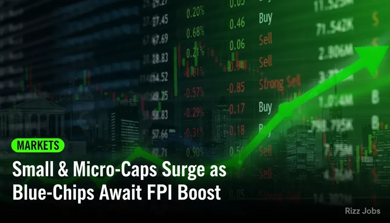 Small & Micro-Caps Surge as Blue-Chips Await FPI Boost — Rizz Jobs