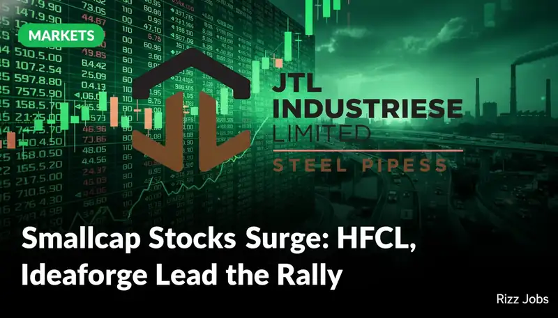 Smallcap Stocks Surge: HFCL, Ideaforge Lead the Rally — Rizz Jobs