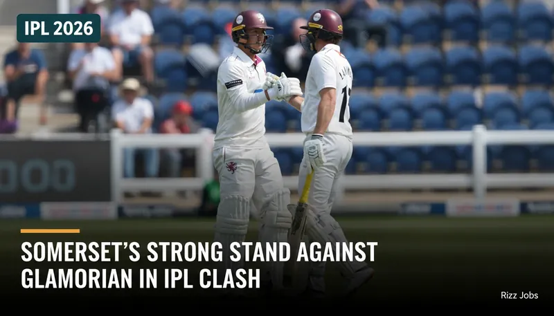Somerset's Strong Stand Against Glamorgan in IPL Clash — Rizz Jobs