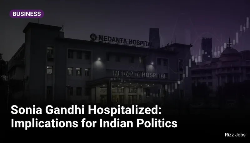 Sonia Gandhi Hospitalized: Implications for Indian Politics — Rizz Jobs