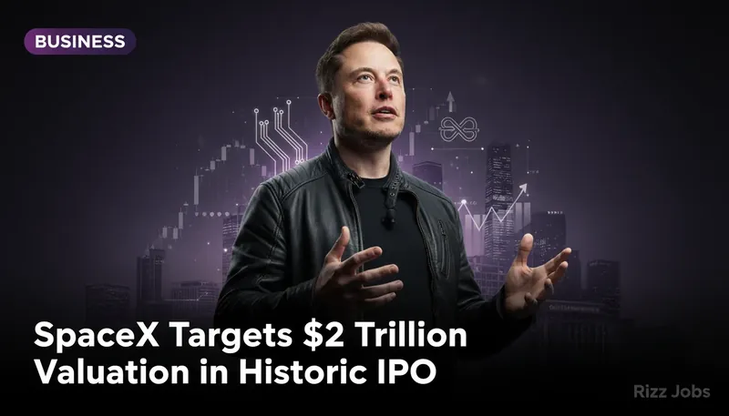 SpaceX Targets $2 Trillion Valuation in Historic IPO — Rizz Jobs