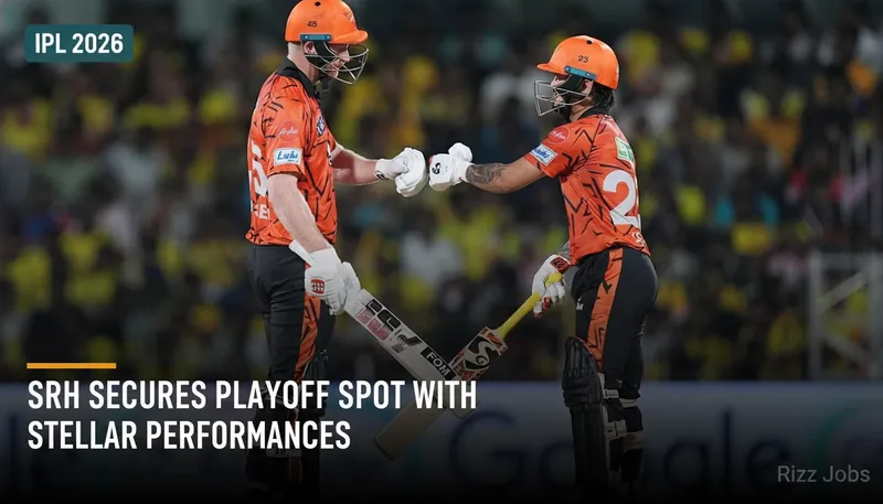 SRH Secures Playoff Spot with Stellar Performances in IPL — Rizz Jobs