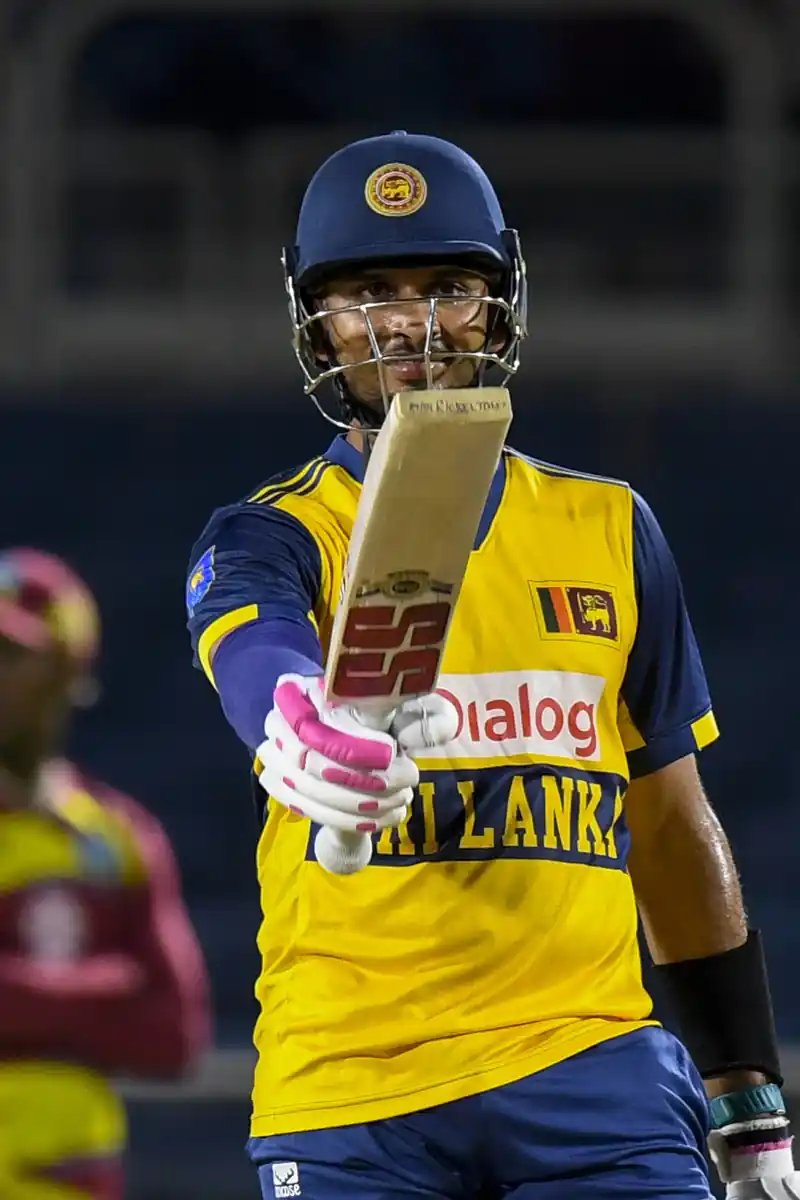 Sri Lankan cricket team playing a T20I match