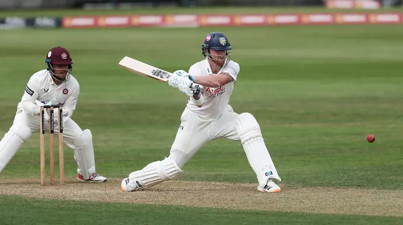 Ben Stokes batting during a cricket match