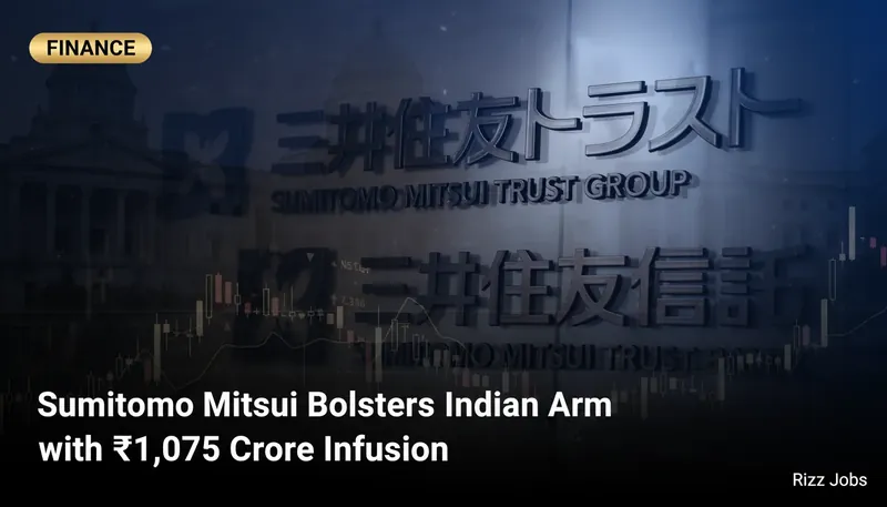 Sumitomo Mitsui Bolsters Indian Arm with ₹1,075 Crore Infusion — Rizz Jobs