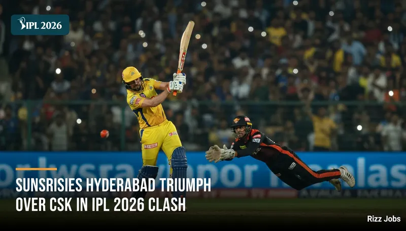 Sunrisers Hyderabad Triumph Over CSK in IPL 2026 Clash — Rizz Jobs