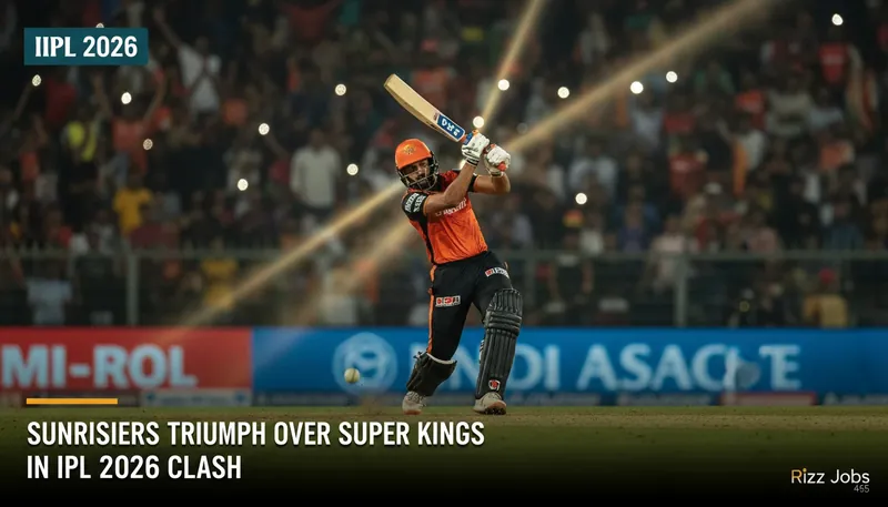 Sunrisers Triumph Over Super Kings in IPL 2026 Clash — Rizz Jobs