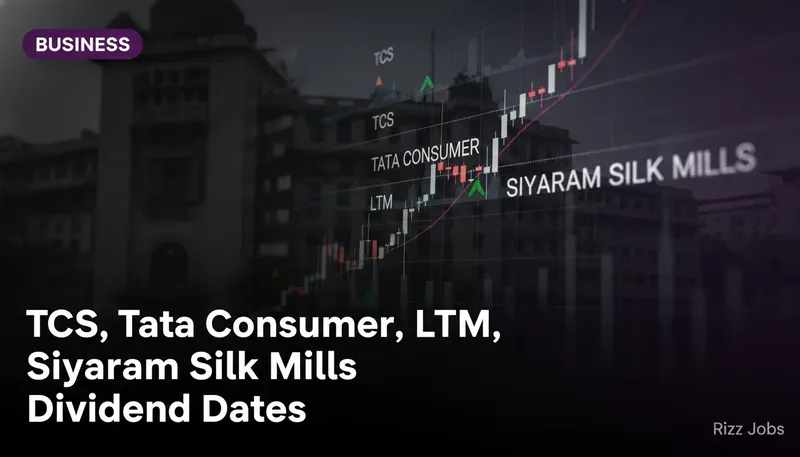 TCS, Tata Consumer, LTM, Siyaram Silk Mills Dividend Dates — Rizz Jobs