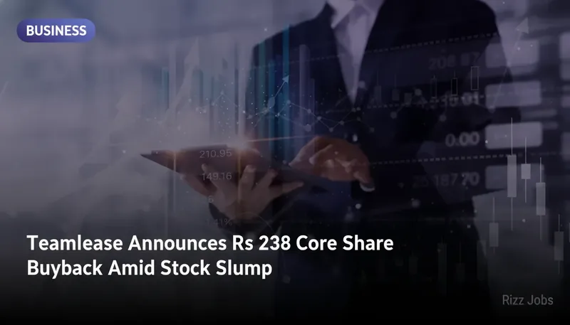 Teamlease Announces Rs 238 Crore Share Buyback Amid Stock Slump — Rizz Jobs