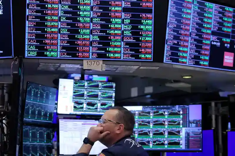 Stock market graph showing upward trend
