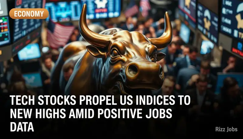 Tech Stocks Propel US Indices to New Highs Amid Positive Jobs Data — Rizz Jobs
