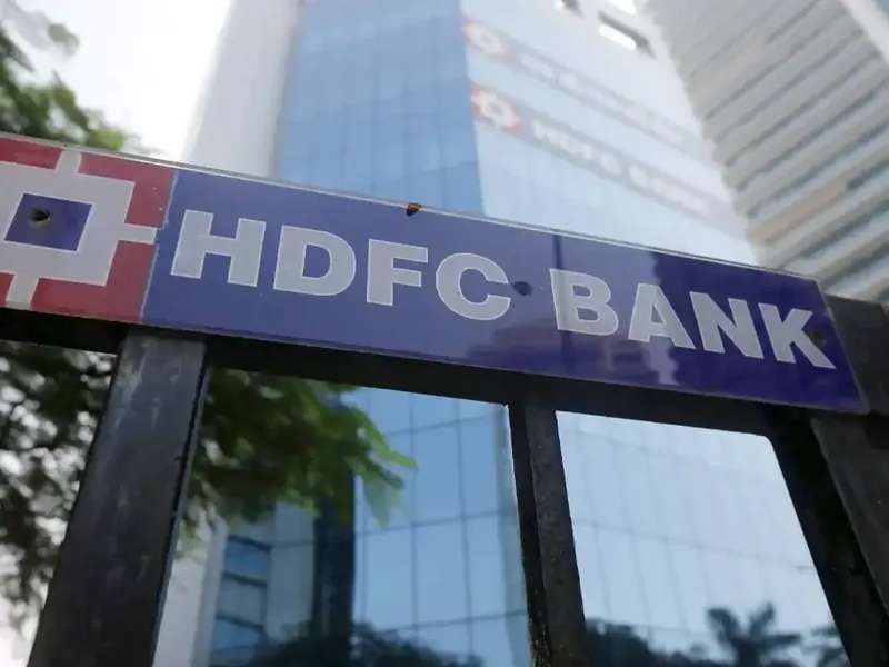 Stock market graph showing upward trend with HDFC and ICICI logos