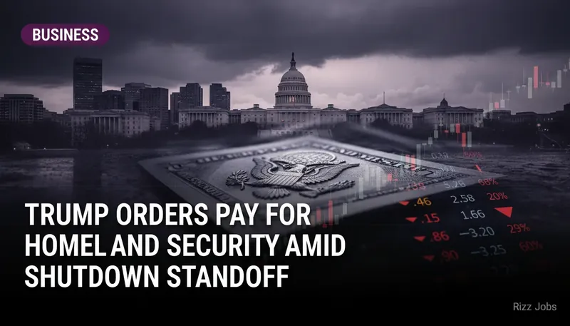 Trump Orders Pay for Homeland Security Amid Shutdown Standoff — Rizz Jobs