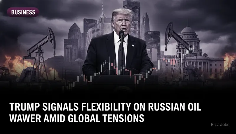 Trump Signals Flexibility on Russian Oil Waiver Amid Global Tensions — Rizz Jobs