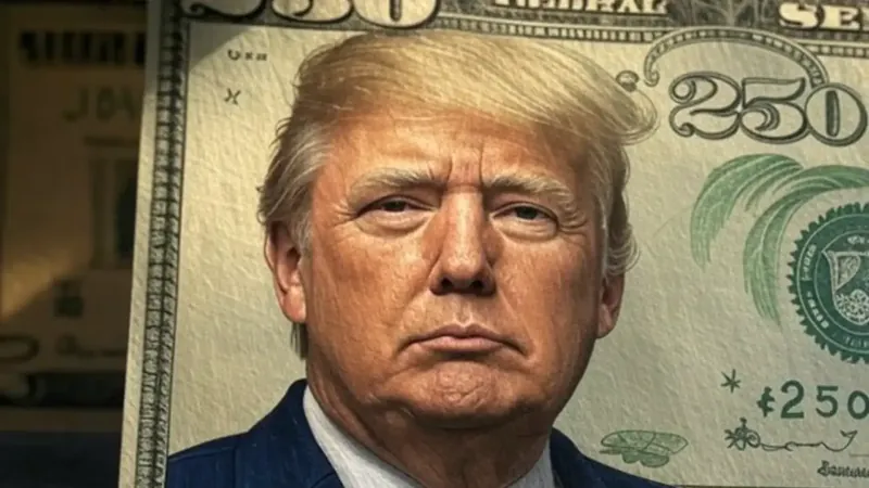 Proposed $250 bill featuring Donald Trump's image