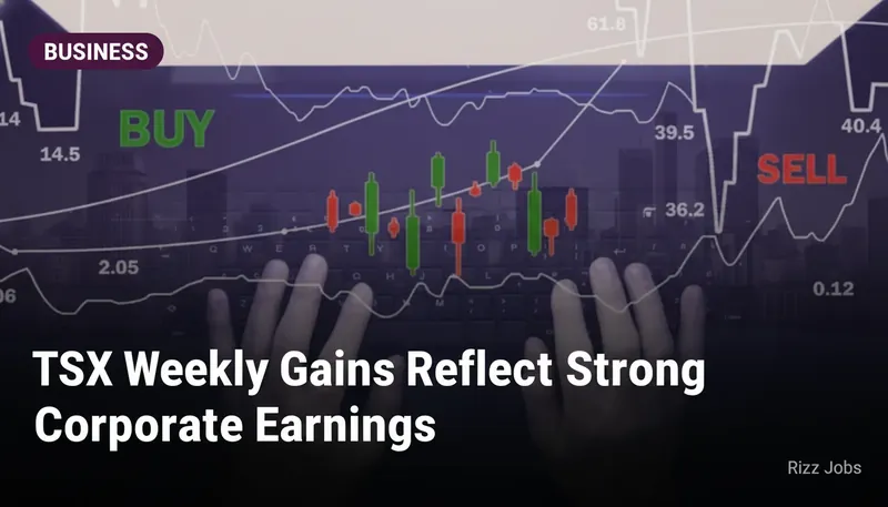 TSX Weekly Gains Reflect Strong Corporate Earnings — Rizz Jobs