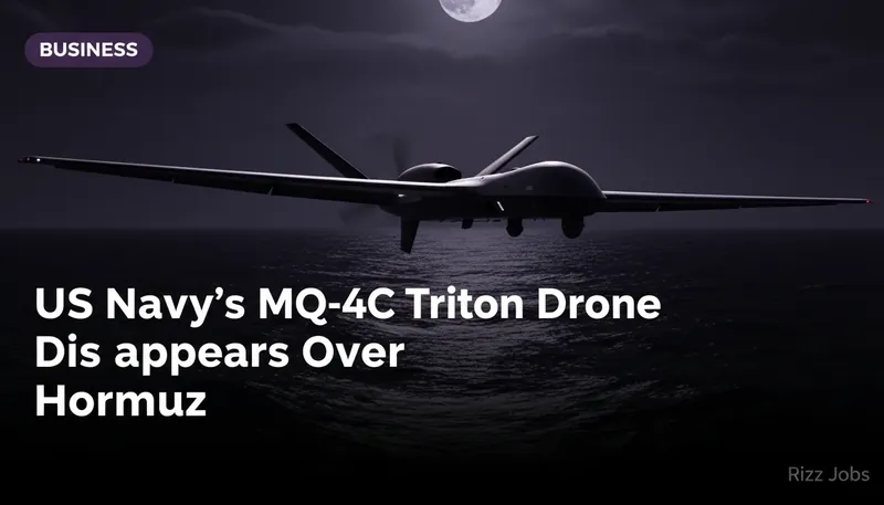 US Navy's MQ-4C Triton Drone Disappears Over Hormuz — Rizz Jobs