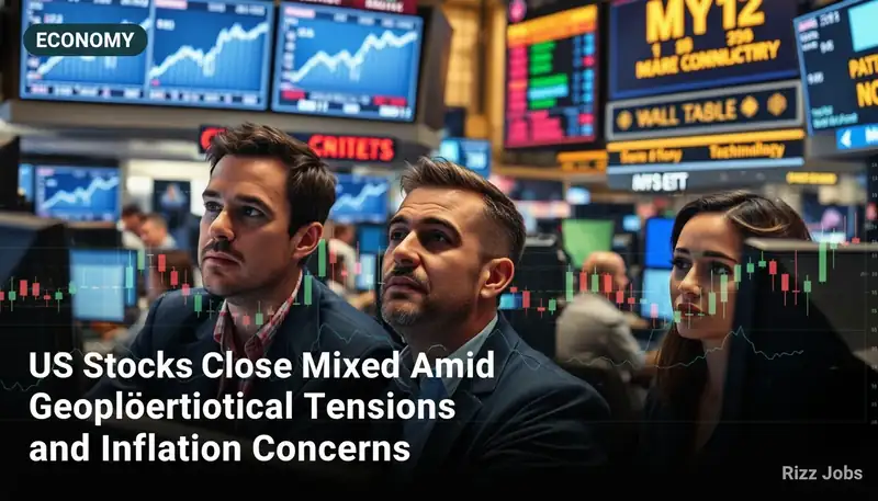 US Stocks Close Mixed Amid Geopolitical Tensions and Inflation Concerns — Rizz Jobs