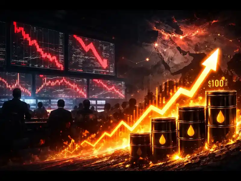 Stock market graph showing downward trend