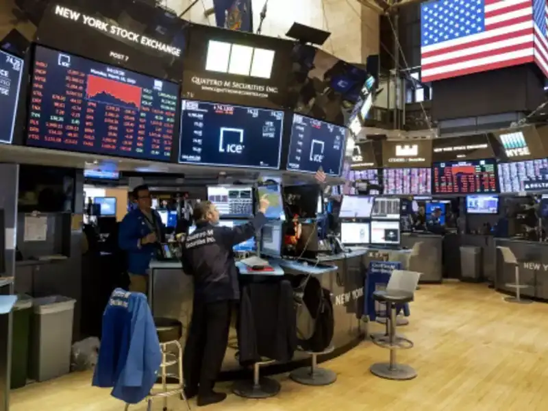 Stock market graph showing rising trends