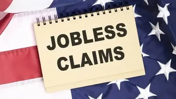 Graph showing US jobless claims trend