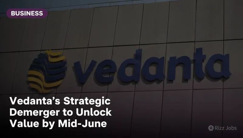 Vedanta's Strategic Demerger to Unlock Value by Mid-June — Rizz Jobs