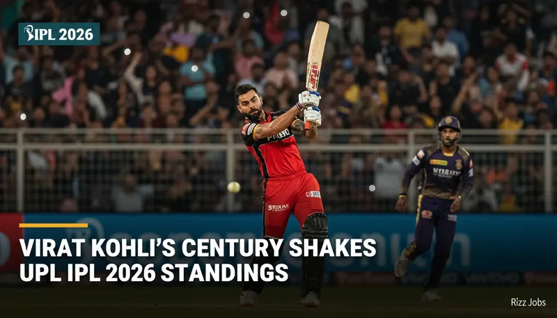 Virat Kohli's Century Shakes Up IPL 2026 Standings — Rizz Jobs