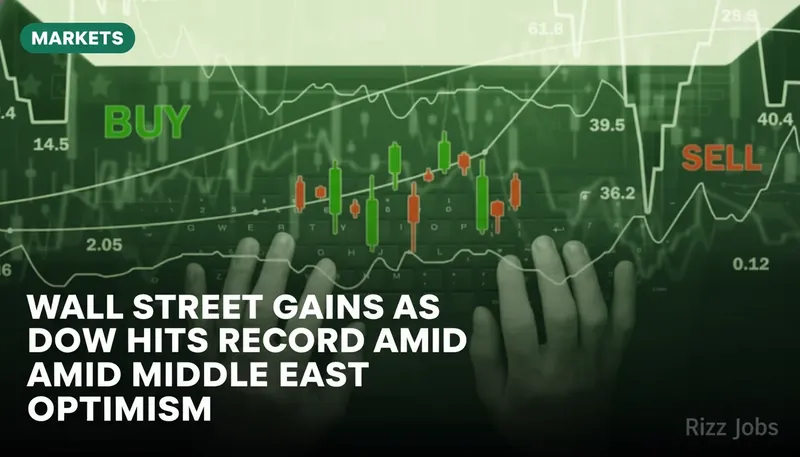 Wall Street Gains as Dow Hits Record Amid Middle East Optimism — Rizz Jobs