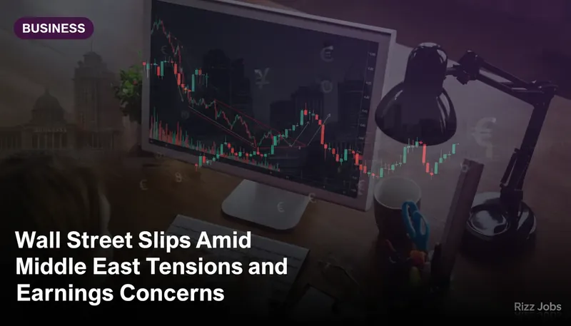 Wall Street Slips Amid Middle East Tensions and Earnings Concerns — Rizz Jobs