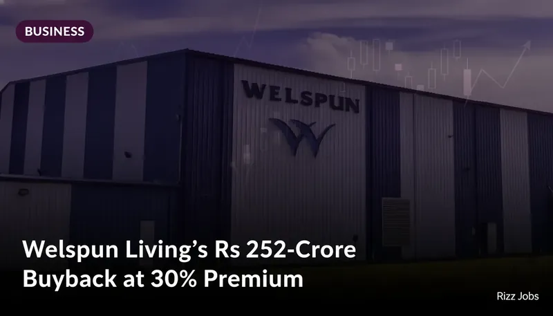 Welspun Living's Rs 252-Crore Buyback at 30% Premium — Rizz Jobs