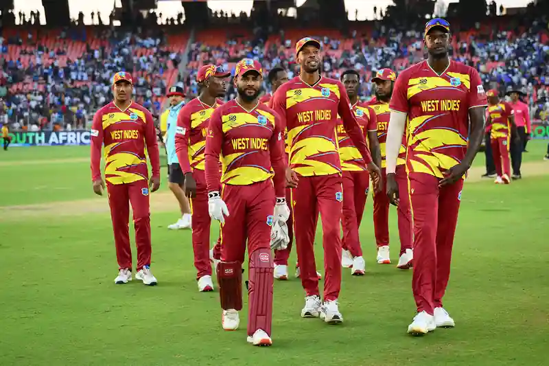 West Indies cricket team in action during a match