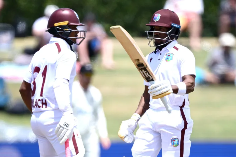 West Indies cricket team playing a Test match